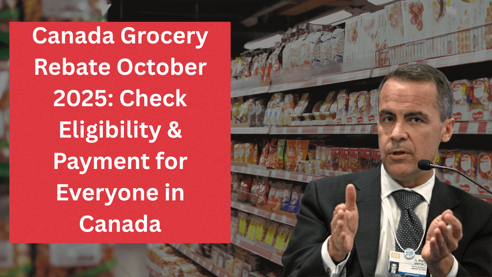 Canada Grocery Rebate October 2025