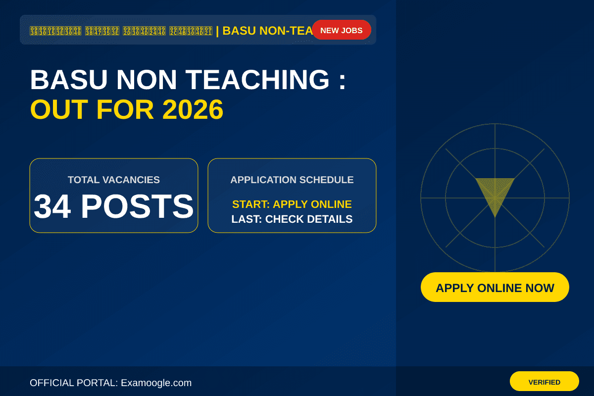 BASU Non-Teaching Recruitment 2026: Apply for 34 Vacancies Before Nov 25