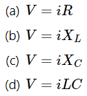 In pure capacitor circuit