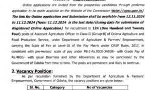 OPSC AAO Recruitment 2024