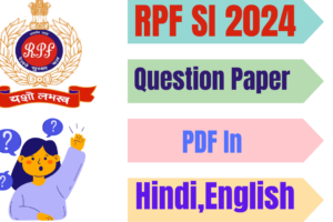 RPF SI 2024 Question Paper