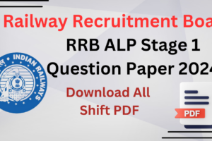 RRB ALP 2024 Stage 1 Question Paper