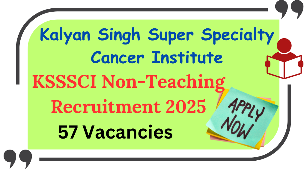 KSSSCI Non-Teaching Recruitment 2025